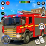 rescue fire truck simulator 3d android application logo